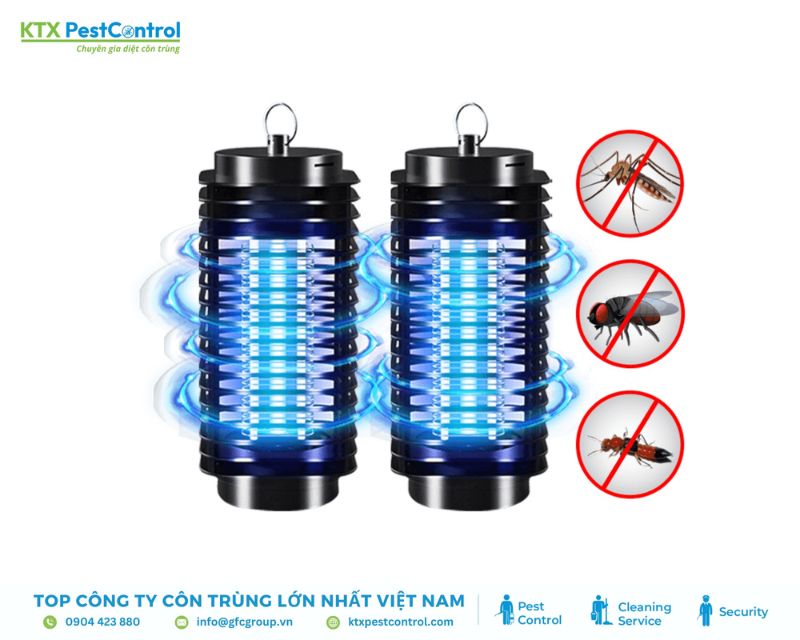 diệt muỗi và côn trùng khác tại nhà bằng đèn
