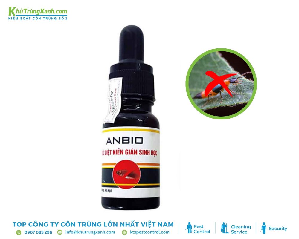 Các thành phần tự nhiên trong thuốc diệt kiến sinh học không gây kích ứng da và đường hô hấp