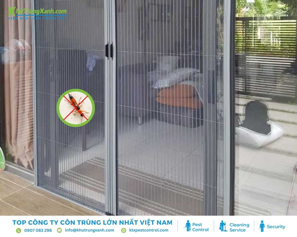 Lưới ngăn côn trùng giúp ngăn chặn hoàn toàn sự xâm nhập của kiến ba khoang và các loại côn trùng khác