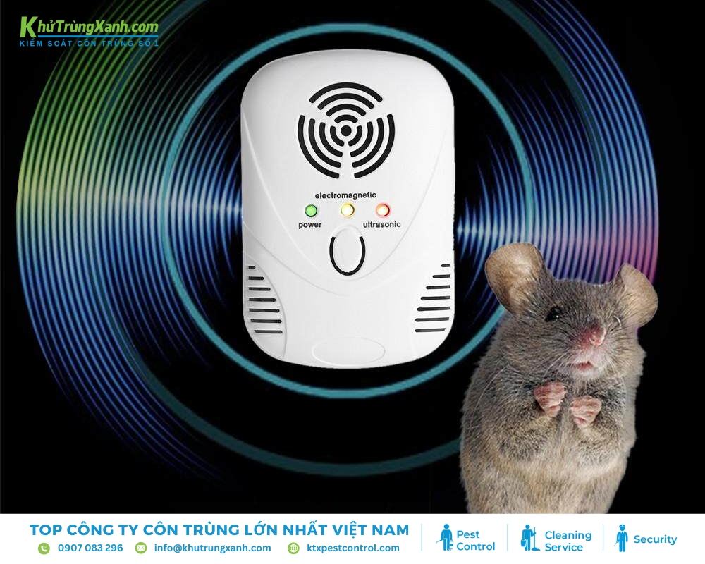 Dùng máy đuổi chuột công nghiệp cho diện tích lớn