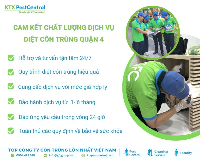 lợi ích khi sử dụng dịch vụ diệt côn trùng quận 4