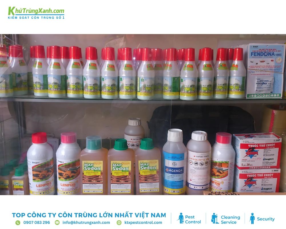 Phương pháp chống mối bằng thuốc có 2 loại dạng lỏng và bột
