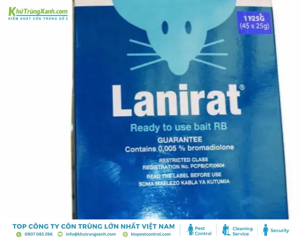 Lanirat là sản phẩm thuốc diệt chuột đến từ Nhật Bản
