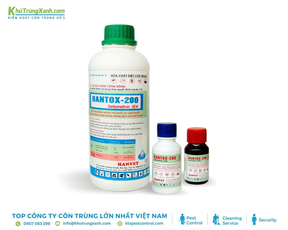 Thuốc diệt muỗi Hanvet Hantox 200 giúp phòng tránh các bệnh truyền nhiễm như sốt xuất huyết, sốt rét