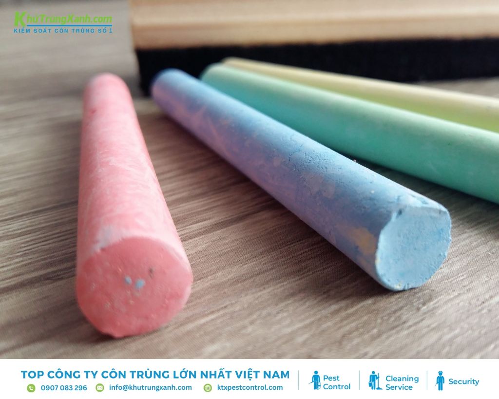 Xua đuổi kiến đơn giản và an toàn bằng phấn viết bảng