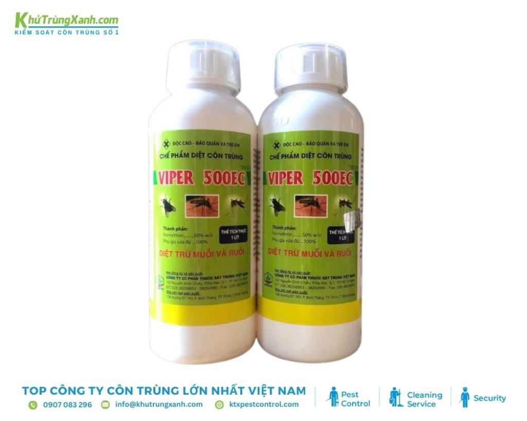 Hoạt chất chính trong Viper 50EC là permethrin, một loại thuốc trừ sâu có thể gây hại cho ong