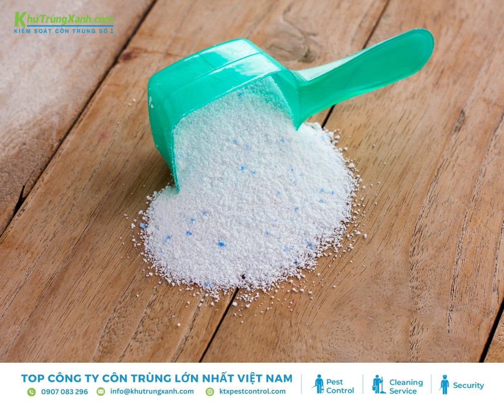 Dung dịch bột giặt sẽ giúp xua đuổi chuột chù ra khỏi nhà