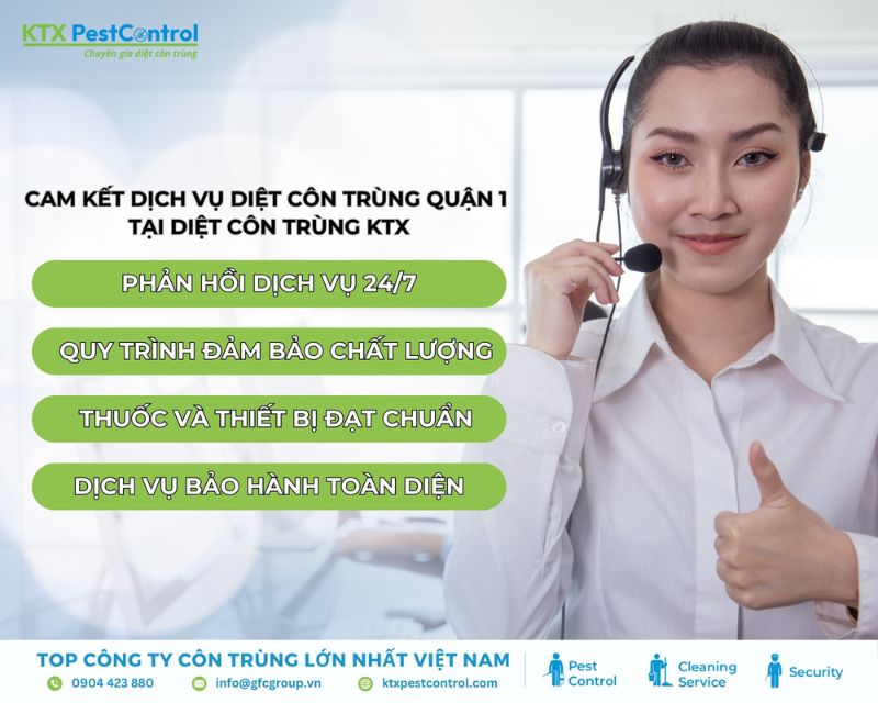 KTX cam kết dịch vụ diệt côn trùng hiệu quả, giá rẻ