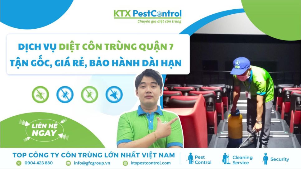 Dịch vụ diệt côn trùng Quận 7 – Tận gốc, giá rẻ, bảo hành dài hạn 