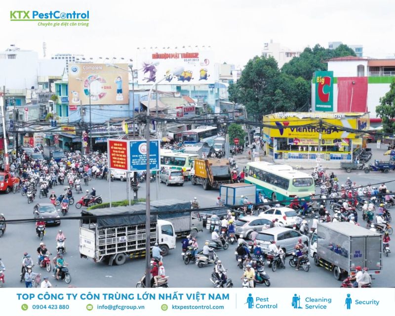 nhu cầu diệt côn trùng quận Gò Vấp ngày càng tăng cao.