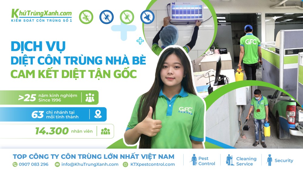 Dịch vụ diệt côn trùng Nhà Bè uy tín, giá rẻ 