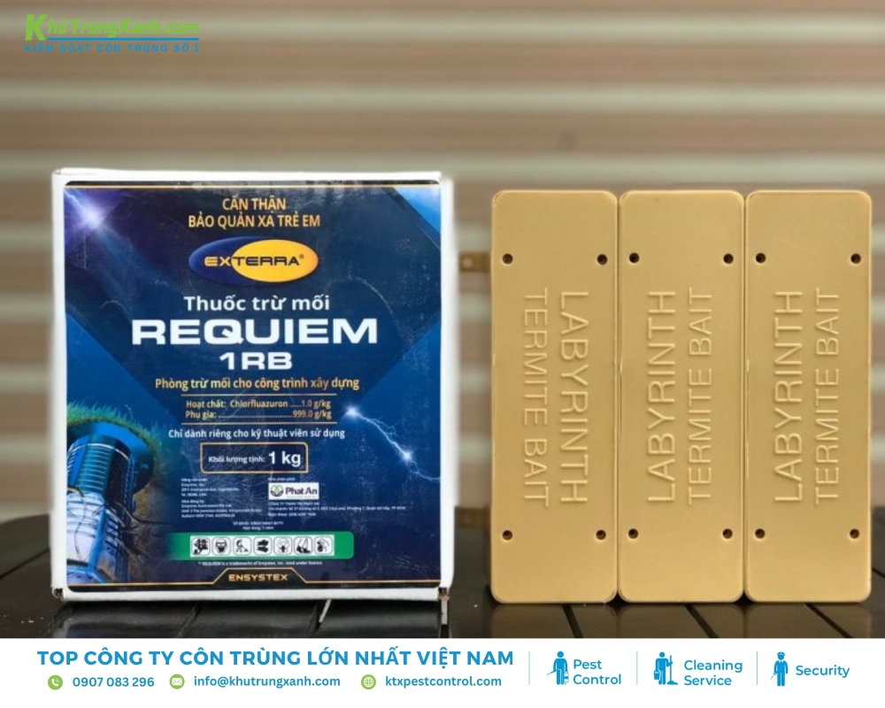 Thuốc trừ mối Requiem 1RB được sản xuất tại tập đoàn Ensystex Exterra – Mỹ
