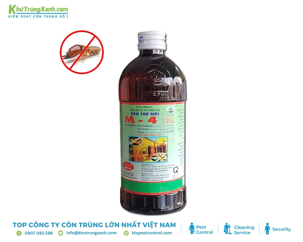 Thuốc trừ mối M4 có mức giá phải chăng