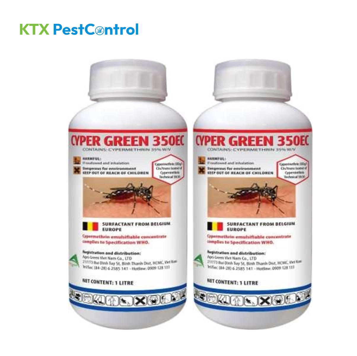 Thuốc diệt muỗi và côn trùng Cyper Green 35EC