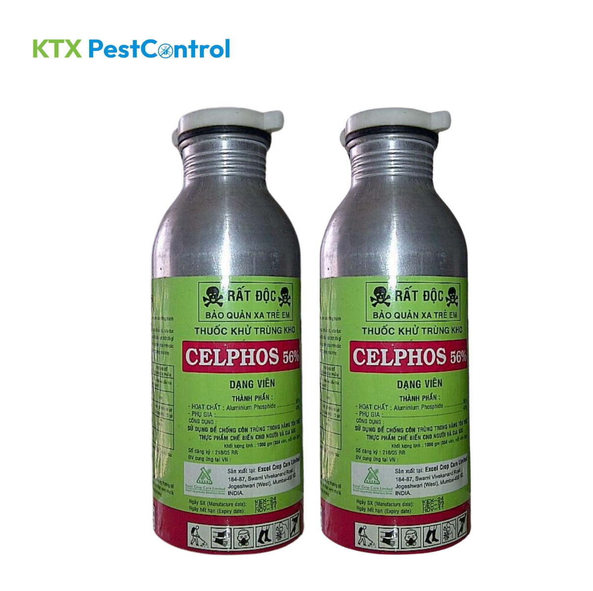 Thuốc khử khuẩn, khử trùng kho CELPHOS 56%