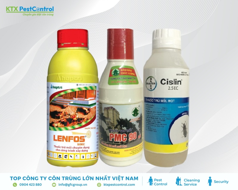 KTX dùng thuốc diệt mối an toàn, được cấp phép rõ ràng khi xử lý tại quận Hoàn Kiếm