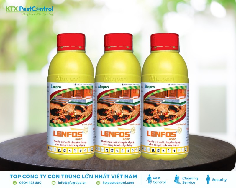 Lenfos 50EC dùng trong thi công, cải tạo để xử lý mối hiệu quả cho nhiều loại công trình