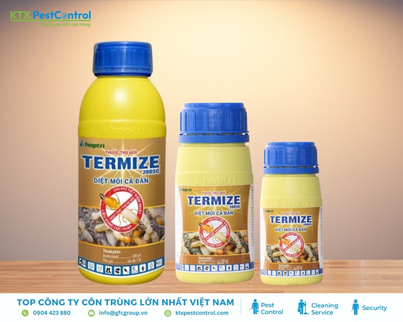 Termize 200SC thấm sâu, kiểm soát mối tận tổ bằng hoạt chất Imidacloprid, dễ pha và dễ sử dụng