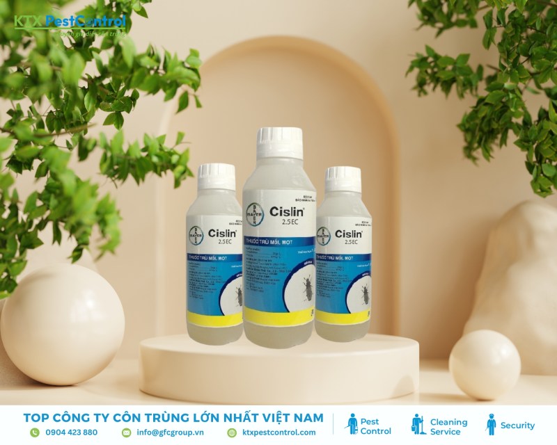 Cislin 2.5 EC bảo vệ vật liệu gỗ khỏi mối, dễ sử dụng, thấm nhanh và hiệu lực kéo dài