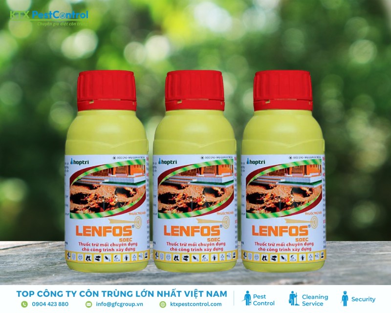 Lenfos 50EC diệt mối hiệu quả, thấm sâu, kéo dài tác dụng và không gây ô nhiễm nước