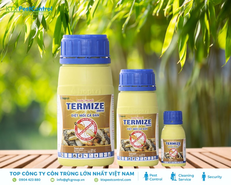 Termize 200SC là thuốc diệt mối không mùi, lây nhiễm nhanh, dùng hiệu quả cho nền móng và công trình