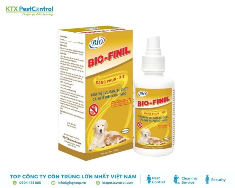 Thuốc xịt bọ chét chó Bio Finil giá rẻ