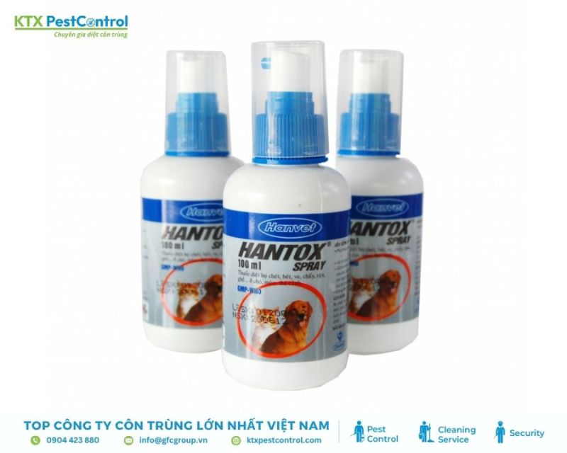 Thuốc diệt bọ chét HanTox Spray hiệu quả