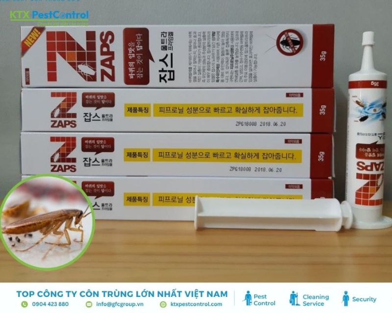 Thuốc diệt gián Đức Zaps dạng gel Thuốc diệt gián Đức Zaps dạng gel