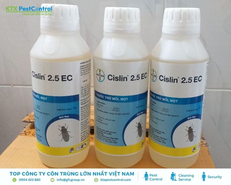 Thuốc diệt mọt gỗ Cislin 2.5EC được nhiều người tin dùng