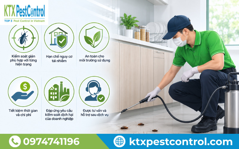 Lợi ích khi lựa chọn dịch vụ diệt gián chuyên nghiệp
