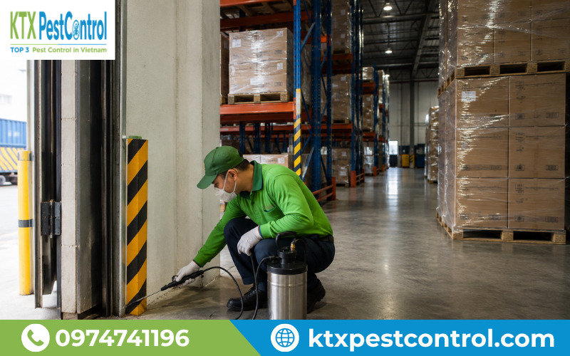 Giải pháp diệt gián cho kho hàng và trung tâm logistics