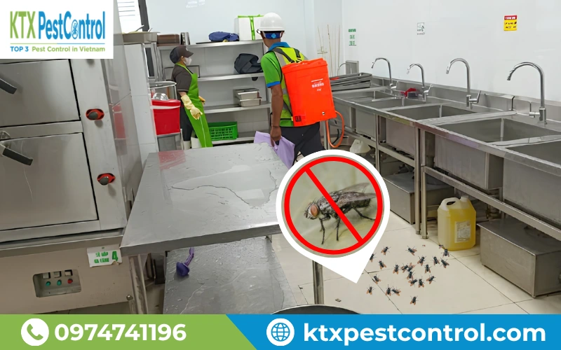 Phun tồn lưu và phun ULV giúp giảm nhanh mật độ ruồi và hạn chế tái phát.