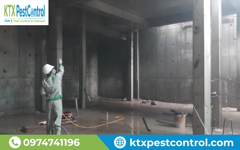 Diệt Côn Trùng KTX mang tới giải pháp phun phòng chối mối công trình