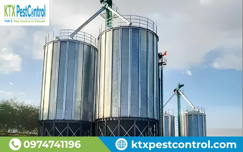 Dịch vụ hun trùng silo, bin và dây chuyền sản xuất