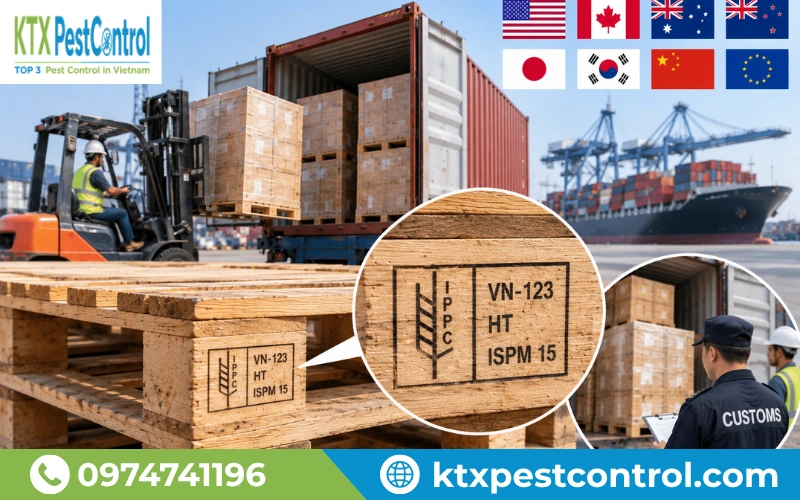 Thị trường nhập khẩu áp dụng tiêu chuẩn ISPM 15