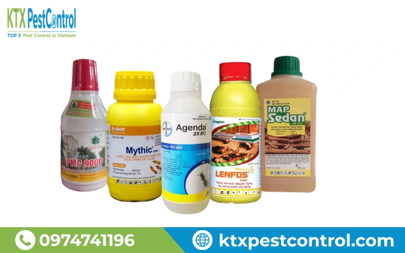 Các loại thuốc diệt mối được Diệt Côn Trùng KTX sử dụng